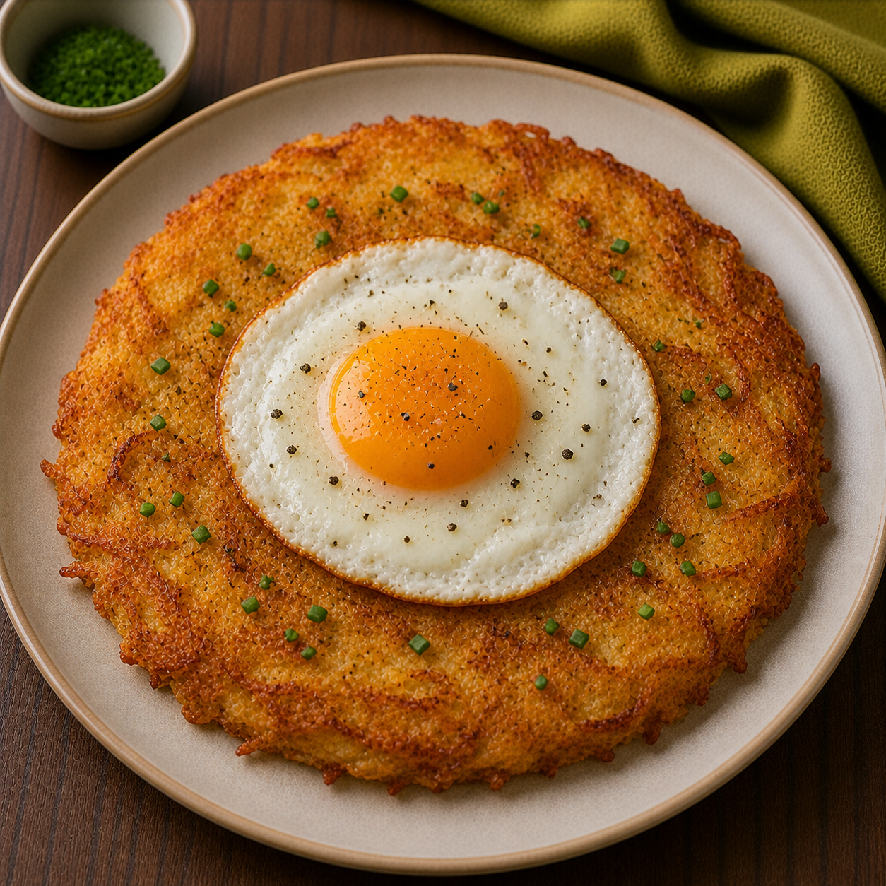 Schweizer Rösti mit Spiegelei
